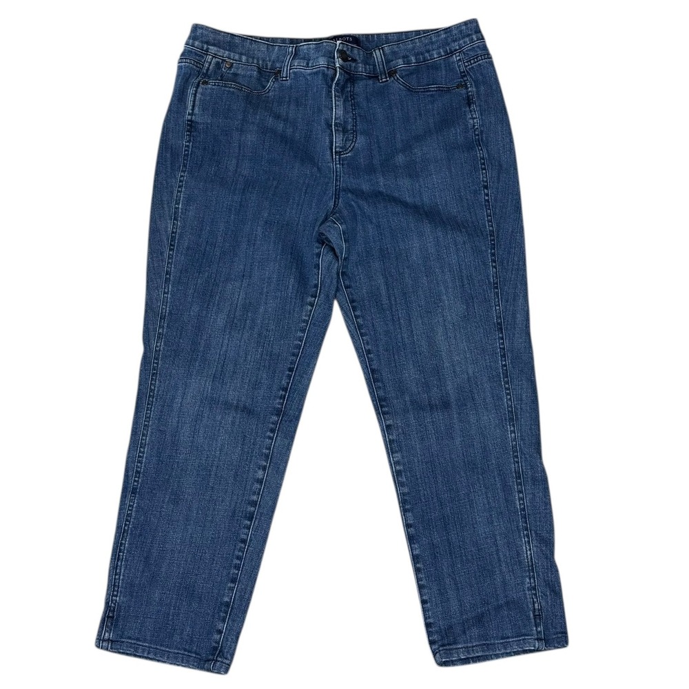 Talbots Women's Simply Flattering 5-Pocket‎ Straight Leg Jeans Size 14